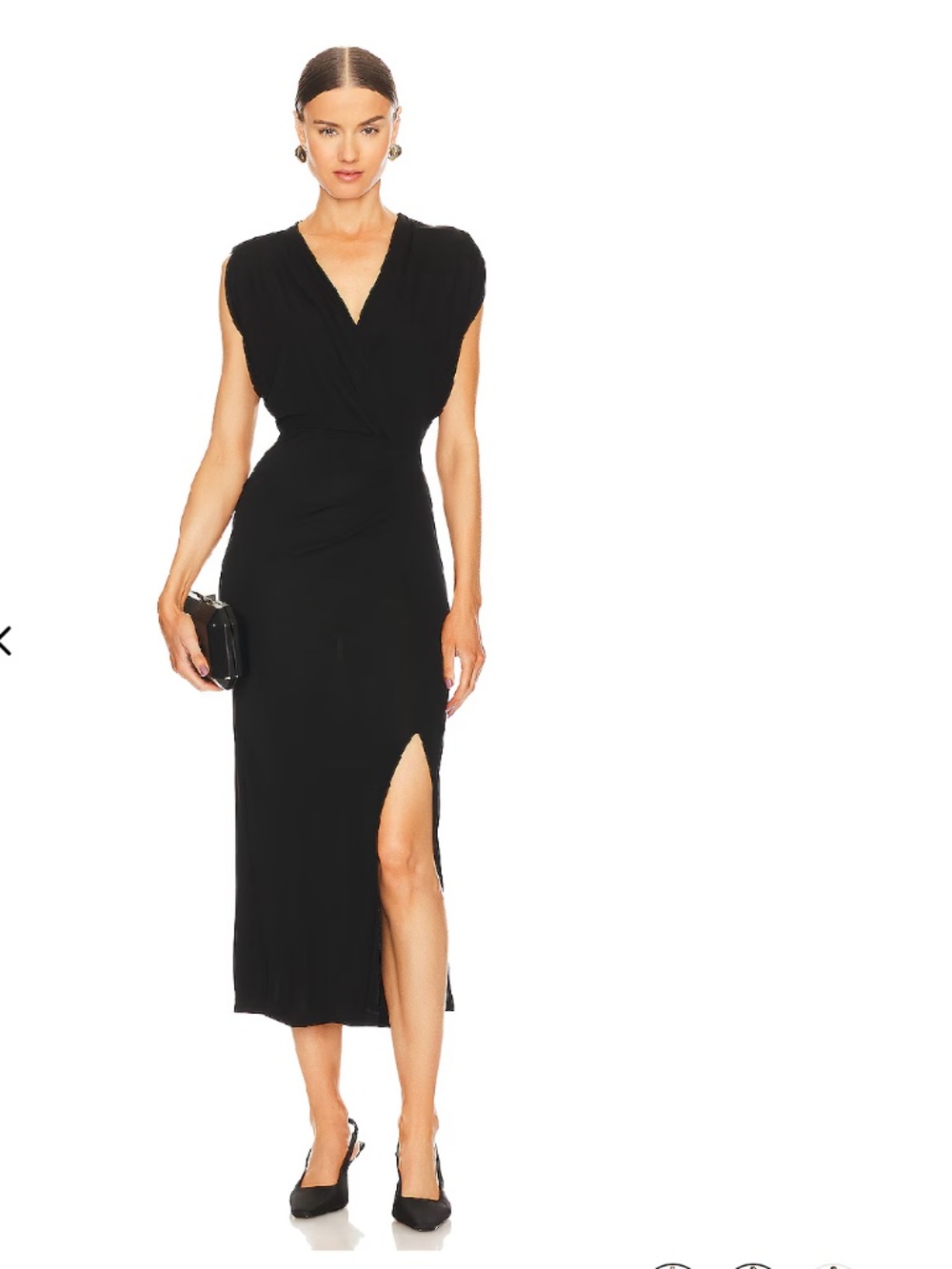 Diane von Furstenberg Williams Black Maxi Dress | Size M